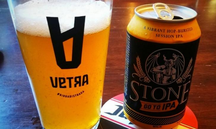 Stone go to IPA blik en glas